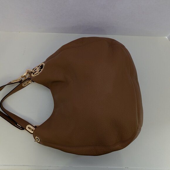 NWT Michael Kors "Fulton" Large Leather Shoulder Tote in Color Acorn. - Picture 10 of 10